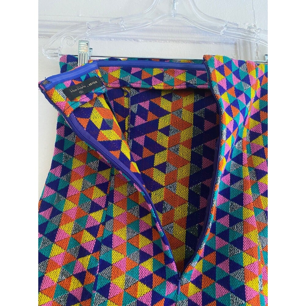 House of Harlow 1960 x Revolve Amelia Strapless Mini Dress Sz S Colorful Fringe - Picture 10 of 12